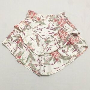 Mother The Ruffle Mini Skirt Aloha Floral Print Size 24